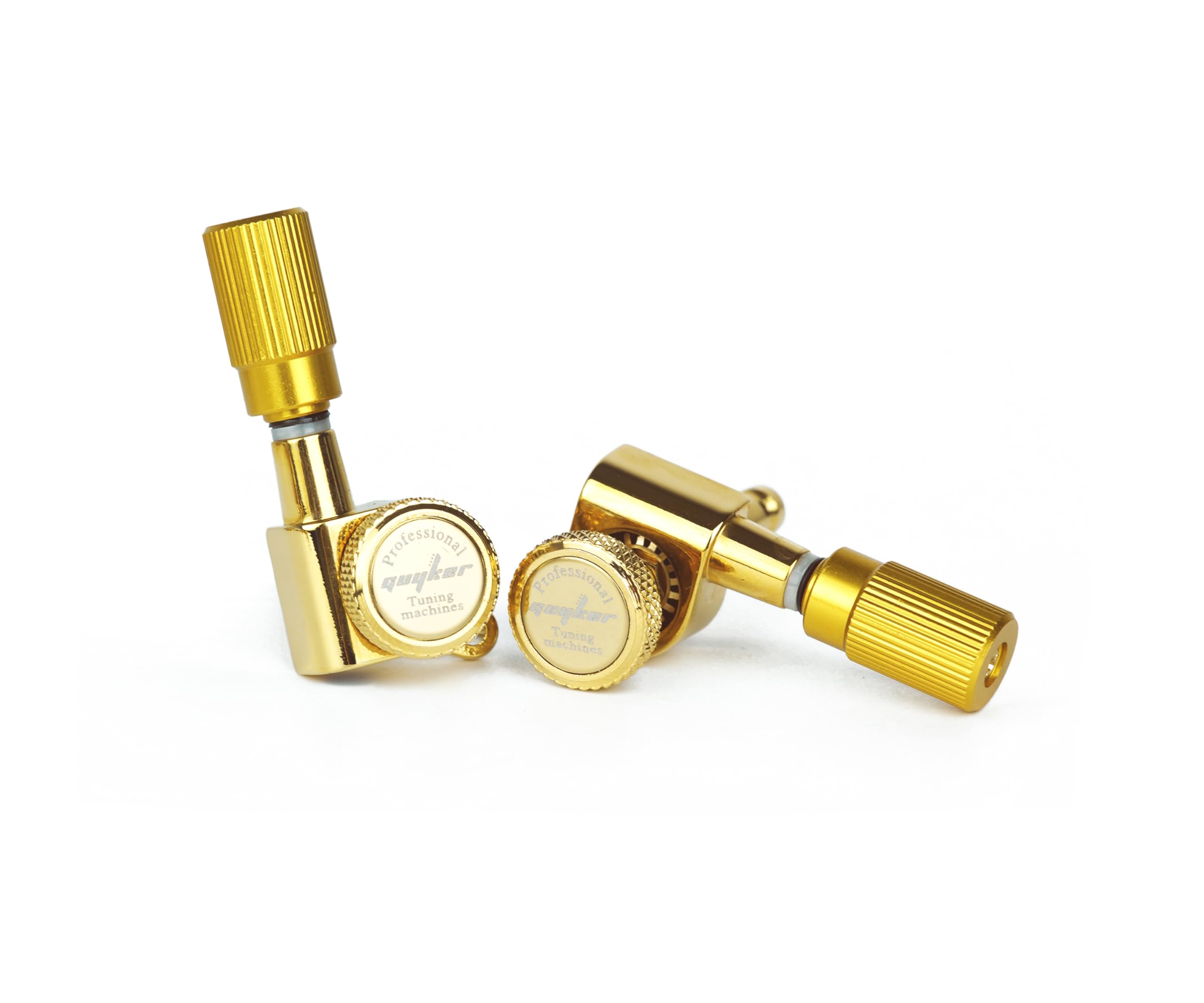 Guyker Guitar Locking Tuners (3L + 3R Handed) - 1:18 Pro Lock String Tuning Key Pegs Machine Head Set Replacement for ST TL SG L